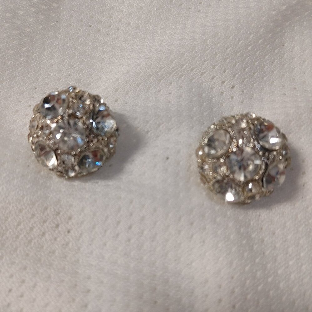 Silver Crystal Earrings